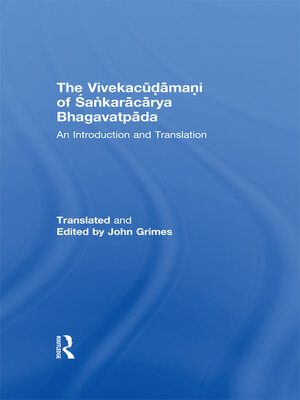 cover image of The Vivekacudamani of Sankaracarya Bhagavatpada